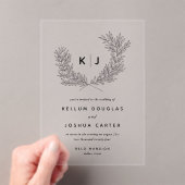 Einmalige Hochzeit Acryleinladungen (Insitu (Handheld))