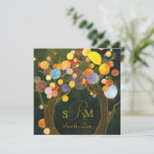 Einmalige Hochzeit der Liebe Trees Save The Date (Stehend Vorderseite)