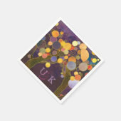 Einmalige Hochzeit der lila Liebe Serviette (Ecke)