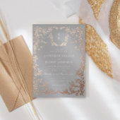 Einmalige Hochzeit des klassischen Wappen Folieneinladung