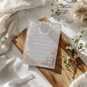 Einmalige Hochzeit des klassischen Wappen Folieneinladung