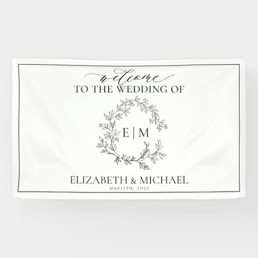 Einmalige Hochzeit des Wappen Banner (Horizontal)