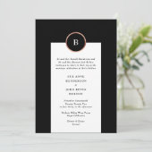 Einmalige Hochzeit mit dem Gold Foil Circle Einladung (Stehend Vorderseite)