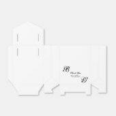 Einmalige Hochzeit mit Schwarzweiß-Script Geschenkschachtel (Ungefaltet)
