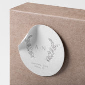 Einmalige Hochzeit Runder Aufkleber