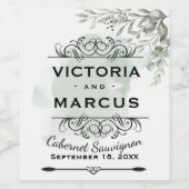 Einmalige Hochzeitflasche Gutes Weinetikett Set (Einzelnes Label)