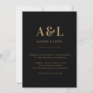 Einmalige Hochzeitstiefel-Minimalistisch-Schwarz Save The Date