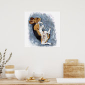 Einmalige Hundeleistungen Zeichnend Bestandsbilder Poster (Küche)