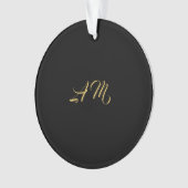 Einmalige Kalligrafie mit Schwarz-Gold-Farben Ornament (Vorderseite)