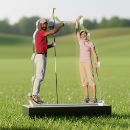 Einmalige Keepake Golf Erinnerungen Foto Cutout Freistehende Fotoskulptur