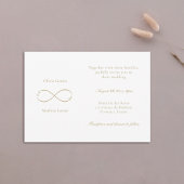 Einmalige Liebe-Monogram-Elegant-Hochzeit Einladung