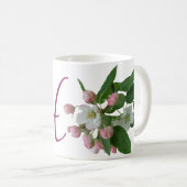 Einmalige Rosa-Blütenbezeichnung für Heather Kaffeetasse (VorderseiteRechts)