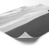 Einmalige Schwarz-Weiß-Prarie-Szene Poster (Ecke)