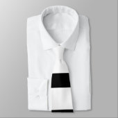 Einmalige Schwarz-Weiß-Streifen Krawatte (Gebunden)