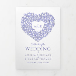 Einmalige Tulpengeschichte Dreifach-gefaltete Programmkarte