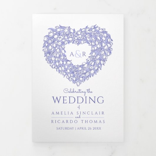 Einmalige Tulpengeschichte Dreifach-gefaltete Programmkarte (Cover)