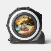 Einmalige und phantastische Flasche mit Schiff Maßband (Vorderseite)