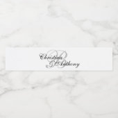 Einmalige Verpackung für das Hochzeitstich Wasserflaschenetikett (Einzelnes Label)