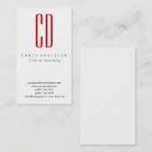 Einmalige Visitenkarte für vertikale, rote, weiße  (Vorne/Hinten)