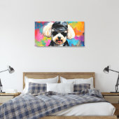 EINMALIGE WILD-POODLE 3 LEINWANDDRUCK (Insitu (Schlafzimmer))