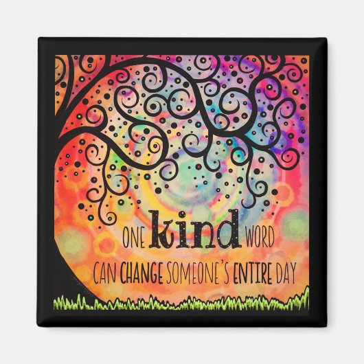 Einmalige Wortstruktur Magnet (Vorne)