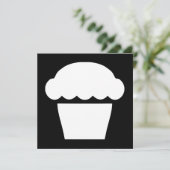 Einmaliger Kuchen/Muffin Einladung (Stehend Vorderseite)