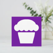 Einmaliger Kuchen/Muffin Einladung (Stehend Vorderseite)