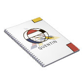 Einmaliger Neoplasticism Style Monogram. Letter Q Notizblock (Rechte Seite)