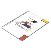 Einmaliger Neoplasticism Style Monogram. Letter Z Notizblock (Linke Seite)