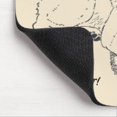 einmaliger zeichn des niedlichen Hundes Mousepad (Ecke)