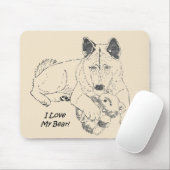 einmaliger zeichn des niedlichen Hundes Mousepad (Mit Mouse)
