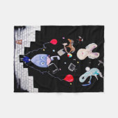 Einmaliges Fleece-Blanket. Pink's Wall. Fleecedecke (Vorderseite (Horizontal))