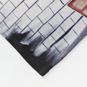 Einmaliges Fleece-Blanket. Pink's Wall. Fleecedecke (Ecke)