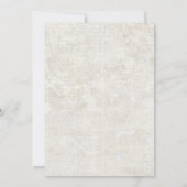 Einmaliges Foto Hochzeit speichern Sie das Datum Einladung (Rückseite)