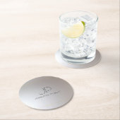 Einmaliges Gold Silver für das benutzerdefinierte  Runder Pappuntersetzer (Vor Ort)