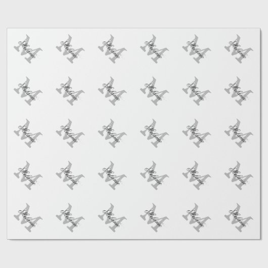 Einmalpapier mit personalisiertem Chic Geschenkpapier (Flach)