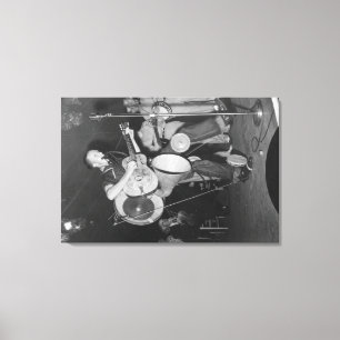 EinmannBand am Gebirgsmusik-Festival Leinwanddruck