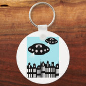Einmarsch der Alien in Amsterdam Schlüsselanhänger (Vorderseite)