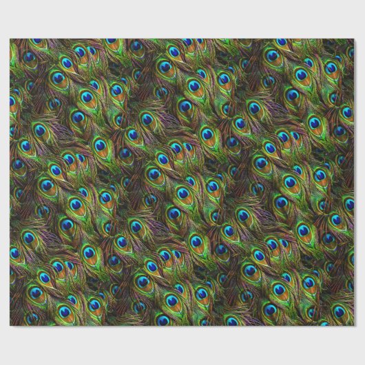 Einmarsch von PfauenFeathers Geschenkpapier (Flach)