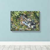 "Einmischen" Leinwanddruck (Insitu (Holzboden))