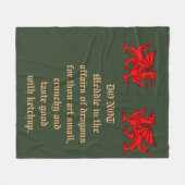 Einmischen Sie nicht sich in den Angelegenheiten Fleecedecke (Vorderseite (Horizontal))