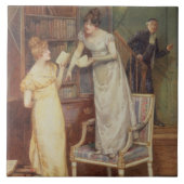 Einmischende Augen, 1901 (w/c erhöht mit Weiß) Fliese (Vorderseite)