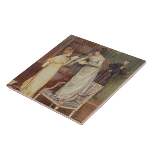 Einmischende Augen, 1901 (w/c erhöht mit Weiß) Fliese (Seite)