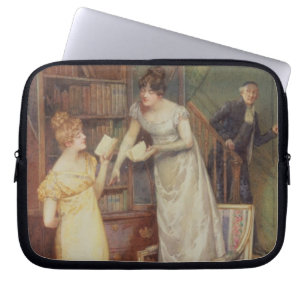 Einmischende Augen, 1901 (w/c erhöht mit Weiß) Laptopschutzhülle