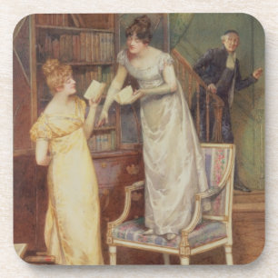 Einmischende Augen, 1901 (w/c erhöht mit Weiß) Untersetzer