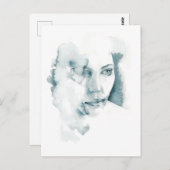 einmit Augen Postkarte (Vorne/Hinten)