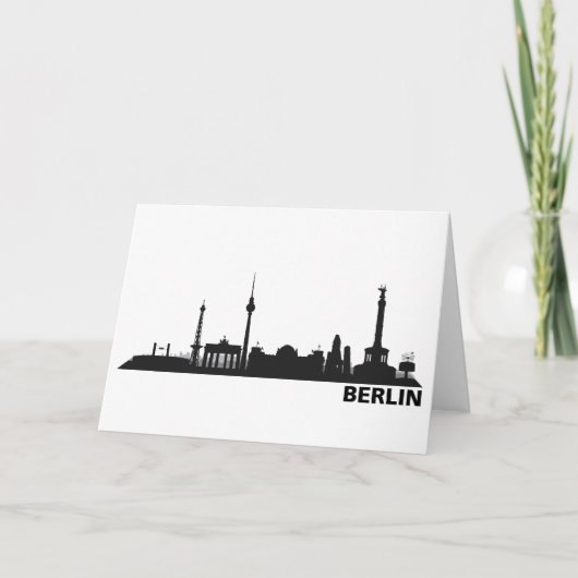 Einmit Berlin Skyline Karte (Vorderseite)
