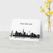 Einmit Hamburg Skyline Karte (Gelbe Blume)