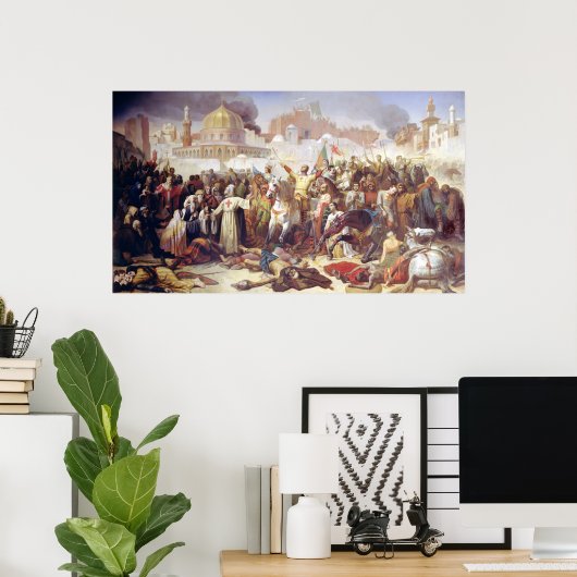 Einnahme von Jerusalem Poster (Heimbüro)