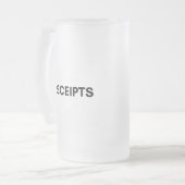 Einnahmen Mattglas Bierglas (Vorderseite Links)